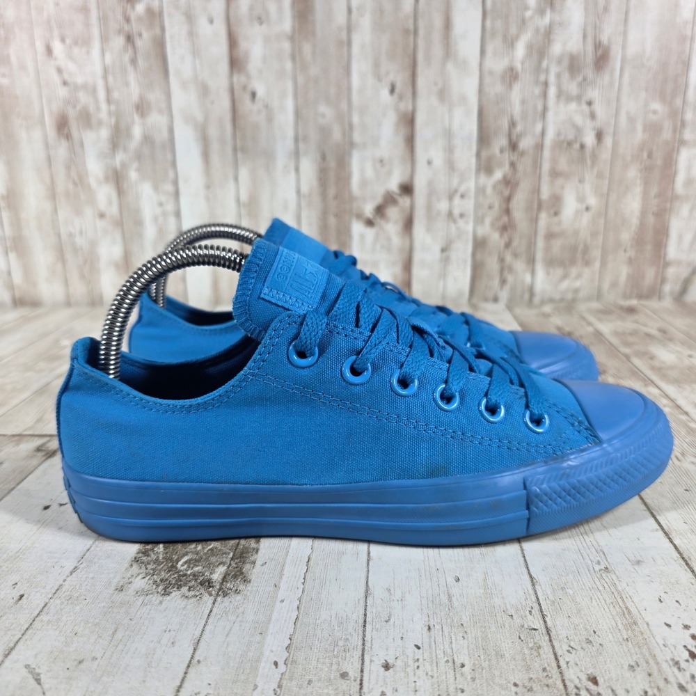Converse Chuck Taylor All Star Ox Blue Monochromatic Sneakers 166413F Womens 8